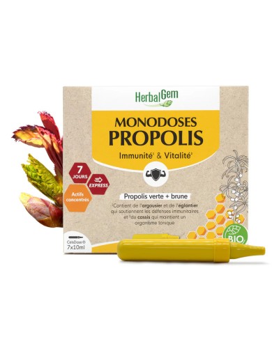 HERBALGEM MONODOSES PROPOLIS 7x10ml - Bio