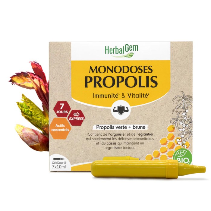 HERBALGEM MONODOSES PROPOLIS 7x10ml - Bio
