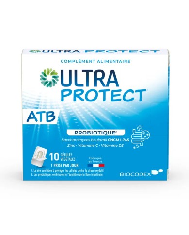 Biocodex Ultra Protect ATB Probiotique Boite de 10 Gélules Végétales