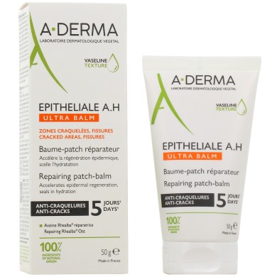 ADERMA EPITHELIALE A.H ULTRA BALM Baume-patch réparateur Tube de 50 grammes ADERMA EPITHELIALE A.H ULTRA BALM Baume-patch réparateur Tube de 50 grammes