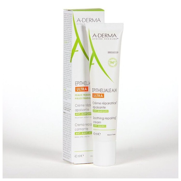 ADERMA EPITHELIALE A.H ULTRA SPF50+ Crème réparatrice protectrice anti-marques Tube de 40 ml