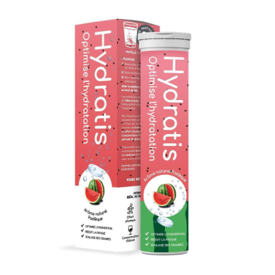 Hydratis Solution d'Hydratation arôme pastèque Boite de 20 pastilles Hydratis Solution d'Hydratation arôme pastèque Boite de 20 pastilles