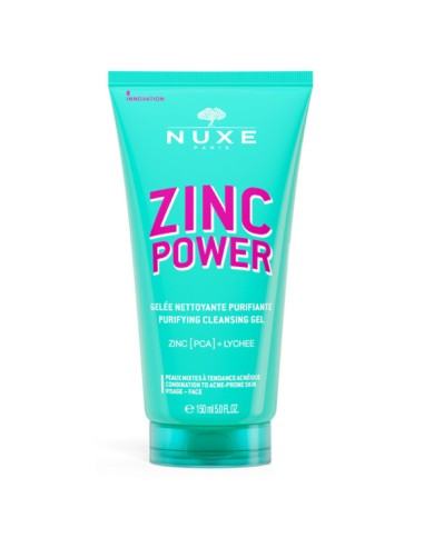 NUXE Zinc Power Gelée Nettoyante Purifiante Tube de 150ml NUXE Zinc Power Gelée Nettoyante Purifiante Tube de 150ml
