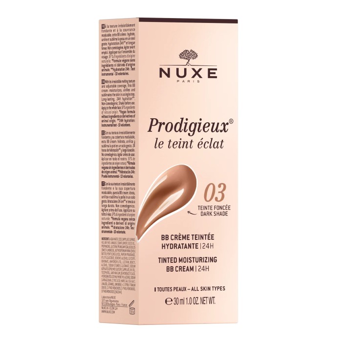 NUXE BB Crème Teintée Hydratante - Teinte Foncée Tube de 30 ml