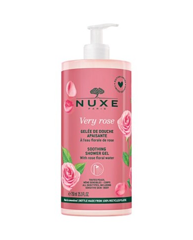NUXE VERY ROSE Gelée de Douche Apaisante Flacon pompe de 750 ml NUXE VERY ROSE Gelée de Douche Apaisante Flacon pompe de 750 ml