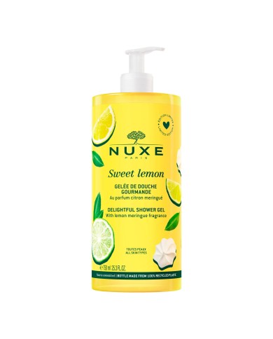 NUXE SWEET LEMON Gelée de douche gourmande Flacon pompe de 750 ml NUXE SWEET LEMON Gelée de douche gourmande Flacon pompe de 750 ml