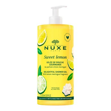 NUXE SWEET LEMON Gelée de douche gourmande Flacon pompe de 750 ml NUXE SWEET LEMON Gelée de douche gourmande Flacon pompe de 750 ml
