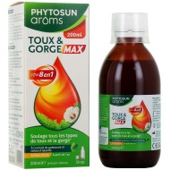 PHYTOSUN AROMS Sirop toux et gorge MAX effet 8 en 1 Flacon de 200 ml PHYTOSUN AROMS Sirop toux et gorge MAX effet 8 en 1 Flacon de 200 ml
