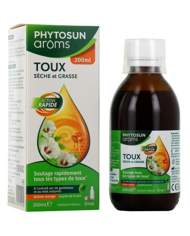 PHYTOSUN AROMS Sirop toux sèche et grasse Flacon de 200 ml