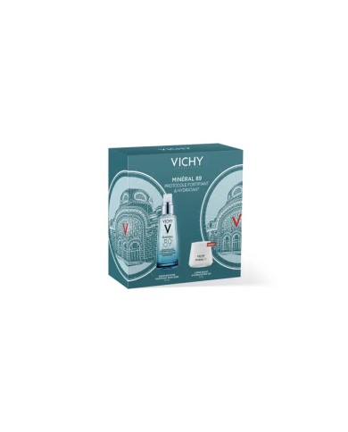 Vichy MINERAL 89 COFFRET - Sérum Booster Quotidien Fortifiant Pot de 50ml + Crème Boost Hydratation 15 ml Offerte