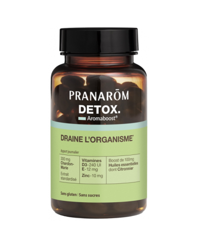 PRANAROM Aromaboost Complément alimentaire Détox Boite de 60 gélules PRANAROM Aromaboost Complément alimentaire Détox Boite de 60 gélules