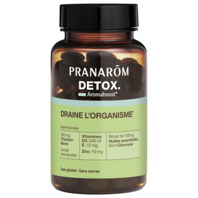 PRANAROM Aromaboost Complément alimentaire Détox Boite de 60 gélules PRANAROM Aromaboost Complément alimentaire Détox Boite de 60 gélules