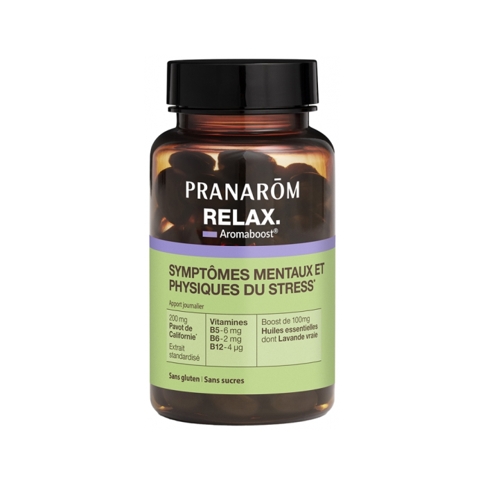 PRANAROM Aromaboost Complément alimentaire Relax Boite de 60 capsules