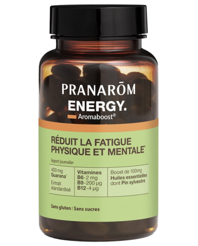 PRANAROM Aromaboost Complément alimentaire Energy Boite de 60 capsules