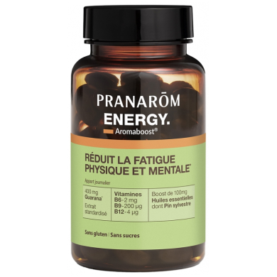 PRANAROM Aromaboost Complément alimentaire Energy Boite de 60 capsules PRANAROM Aromaboost Complément alimentaire Energy Boite de 60 capsules