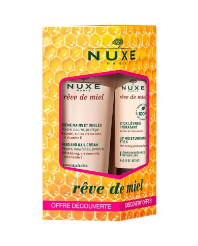 NUXE REVE DE MIEL Duo Gourmand Mains & Lèvres NUXE REVE DE MIEL Duo Gourmand Mains & Lèvres