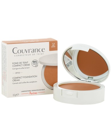 AVENE COUVRANCE  Fond de teint Crème Miel 1.3  Boitier de 9,5g