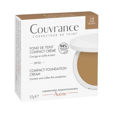 AVENE COUVRANCE  Fond de teint Crème Doré 1.4  Boitier de 9,5g AVENE COUVRANCE  Fond de teint Crème Doré 1.4  Boitier de 9,5g