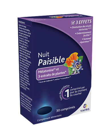 Viatris Nuit Paisible Boite de 30 Comprimés