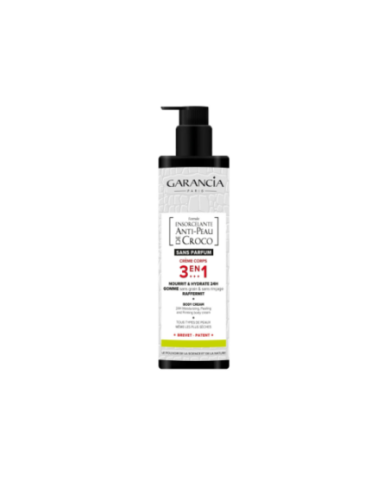 Garancia Formule Ensorcelante Anti peau de croco Crème corps 3 en 1 SANS PARFUM Flacon pompe de 400 ml Garancia Formule Ensorcelante Anti peau de croco Crème corps 3 en 1 SANS PARFUM Flacon pompe de 400 ml