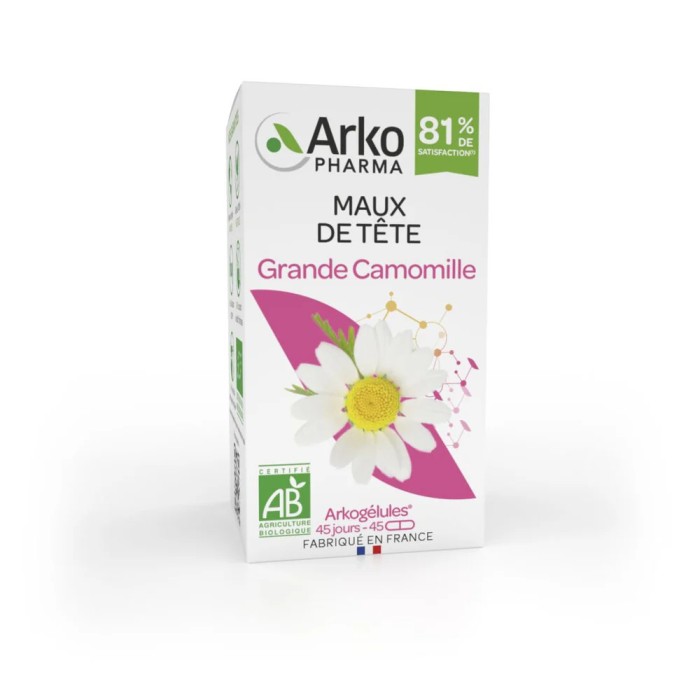 ARKOGELULES Grande Camomille Bien-être prémenstruelle Boite de 45 capsules ARKOGELULES Grande Camomille Bien-être prémenstruelle Boite de 45 capsules