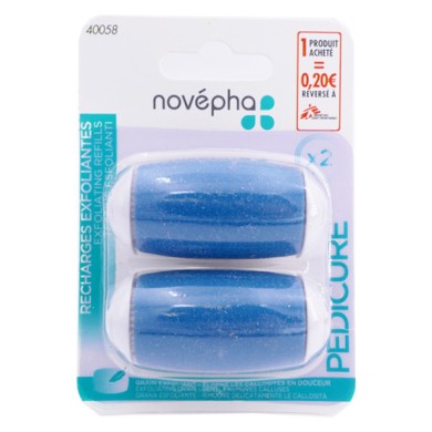 NOVÉPHA Recharge exfoliante pour RAPE ELECTRIQUE POUR LES PIEDS