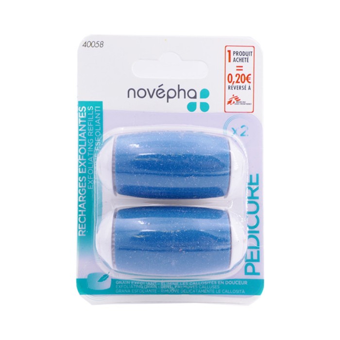 NOVÉPHA Recharge exfoliante pour RAPE ELECTRIQUE POUR LES PIEDS
