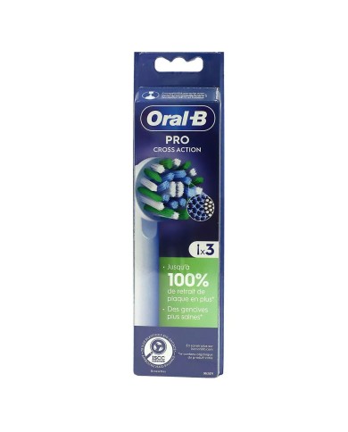 ORAL B PRO Brossettes Cross Action Boite de 3