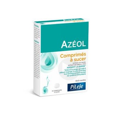 Pileje Azéol gorge pastilles dès 6 ans Boite de 30comprimés à sucer