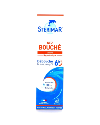 STERIMAR NEZ BOUCHE au Cuivre - Hypertonique Flacon de 100ml