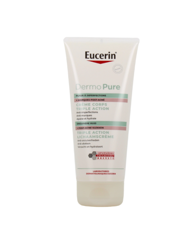 EUCERIN DERMOPURE CREME CORPS TRIPLE ACTION TUBE DE 200ML EUCERIN DERMOPURE CREME CORPS TRIPLE ACTION TUBE DE 200ML