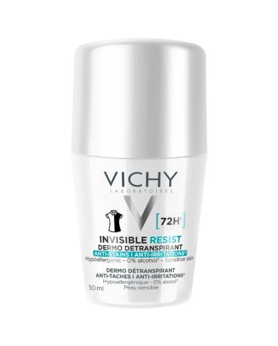 VICHY Déodorant invisible RESIST 72 heures Roll on de 50 ml VICHY Déodorant invisible RESIST 72 heures Roll on de 50 ml