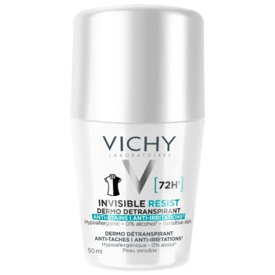 VICHY Déodorant invisible RESIST 72 heures Roll on de 50 ml VICHY Déodorant invisible RESIST 72 heures Roll on de 50 ml