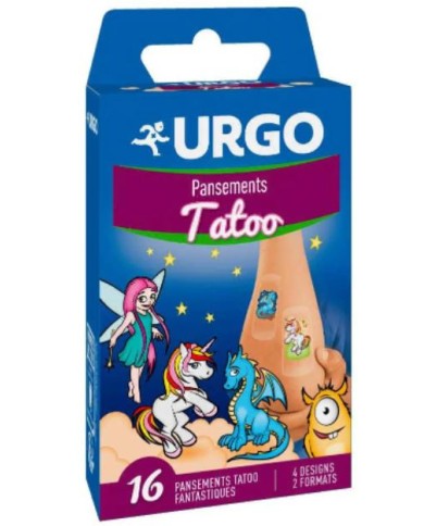 URGO Pansement TATOO fantastiques Boite de 16 URGO Pansement TATOO fantastiques Boite de 16
