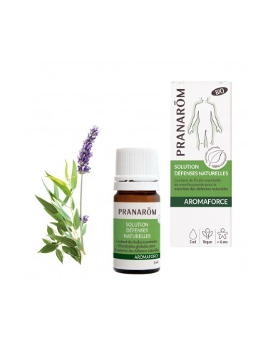 PRANAROM Aromaforce Solution Défenses naturelles - Bio - Flacon de 5 ml