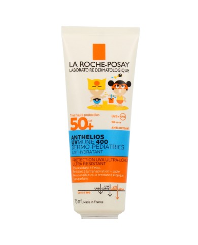 LA ROCHE POSAY Anthelios Dermo-Pediatrics Lait Solaire Hydratant SPF 50+ Tube de 75 ml LA ROCHE POSAY Anthelios Dermo-Pediatrics Lait Solaire Hydratant SPF 50+ Tube de 75 ml