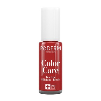 PODERM Color Care Rouge Rose - Vernis à Ongles Tea Tree Flacon  8ml PODERM Color Care Rouge Rose - Vernis à Ongles Tea Tree Flacon  8ml