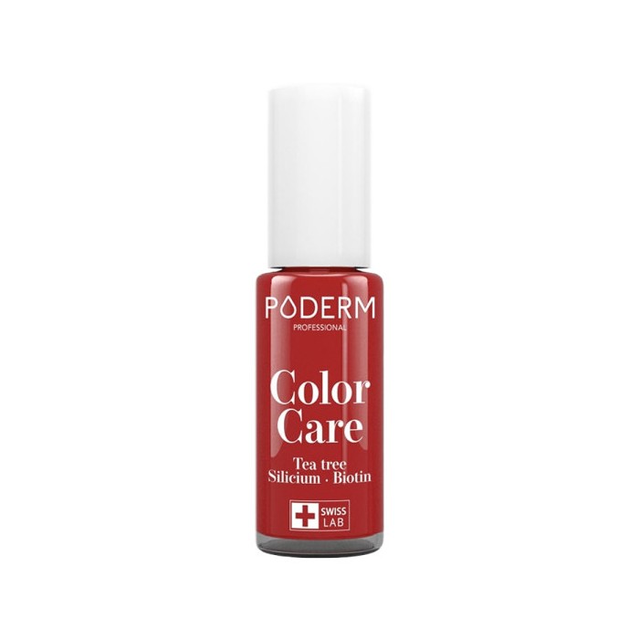 PODERM Color Care Rouge allure- Vernis à Ongles Tea Tree Flacon  8ml