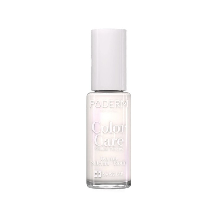 PODERM Color Care blanc perlé - Vernis à Ongles Tea Tree Flacon  8ml