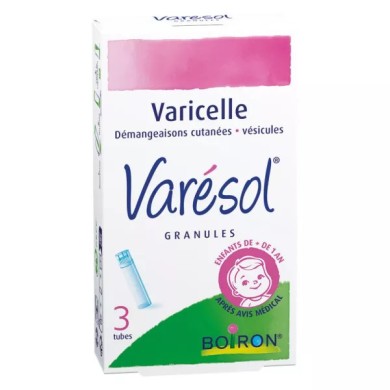 Boiron Varésol Granules Varicelle Démangeaisons Vésicules - Pack 3 Tubes