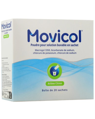 MOVICOL Sachet laxatif goût citron Boite de 20 MOVICOL Sachet laxatif goût citron Boite de 20