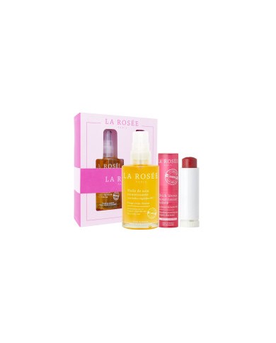 LA ROSEE COFFRET HUILE NOURRISSANTE + STICK LÈVRES + RECHARGE STICK LA ROSEE COFFRET HUILE NOURRISSANTE + STICK LÈVRES + RECHARGE STICK