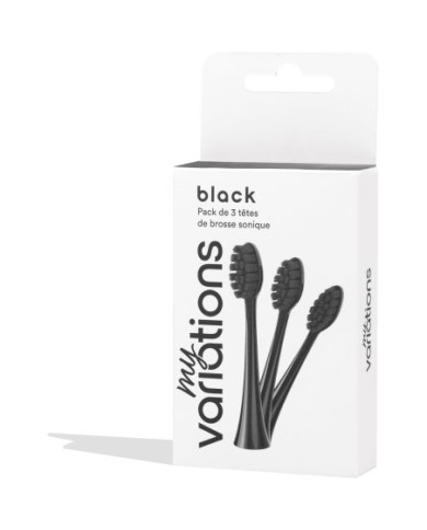 My Variations 3 Têtes de Brosse souples noires