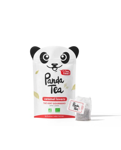 PANDA TEA - Caramel Lovers - Thé vert gourmand - 18 sachets PANDA TEA - Caramel Lovers - Thé vert gourmand - 18 sachets