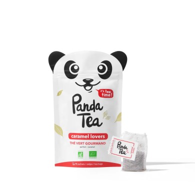 PANDA TEA - Caramel Lovers - Thé vert gourmand - 18 sachets PANDA TEA - Caramel Lovers - Thé vert gourmand - 18 sachets