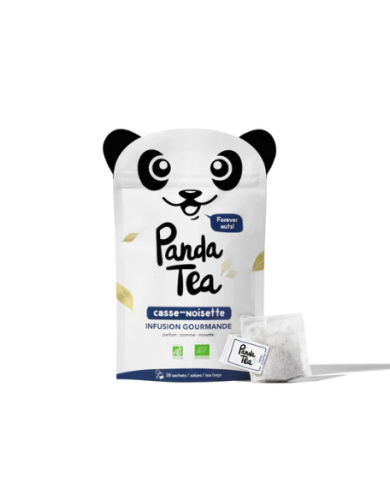 PANDA TEA CASSE NOISETTE paquet de 28 SACHETS PANDA TEA CASSE NOISETTE paquet de 28 SACHETS