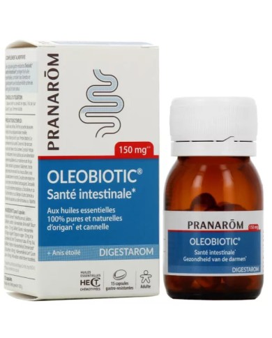 PRANAROM Digestarom Oleobiotic Santé intestinale Boite de 15 capsules PRANAROM Digestarom Oleobiotic Santé intestinale Boite de 15 capsules