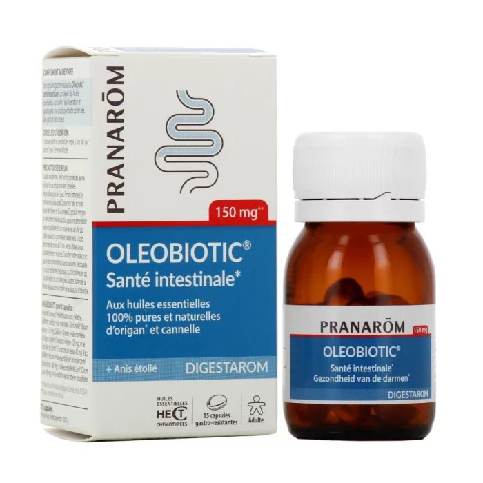 PRANAROM Digestarom Oleobiotic Santé intestinale Boite de 15 capsules