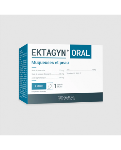 EKTAGYN ORAL  Muqueuse et peau Boite de 30 capsules