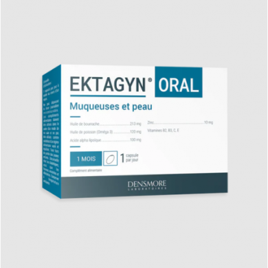 EKTAGYN ORAL  Muqueuse et peau Boite de 30 capsules